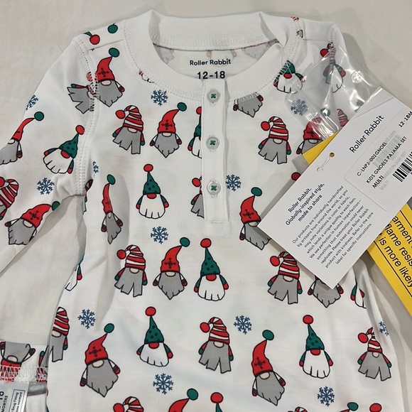 NWT roller rabbit Christmas PJS - Picture 2 of 2